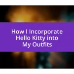 How I Incorporate Hello Kitty into My Outfits