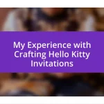 My Experience with Crafting Hello Kitty Invitations