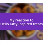 My reaction to Hello Kitty-inspired treats