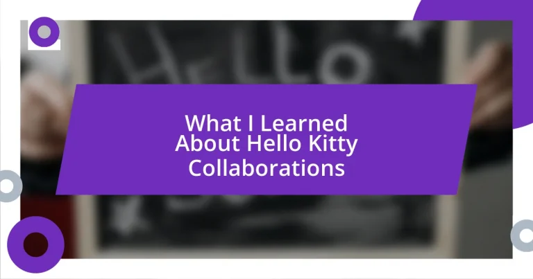 What I Learned About Hello Kitty Collaborations